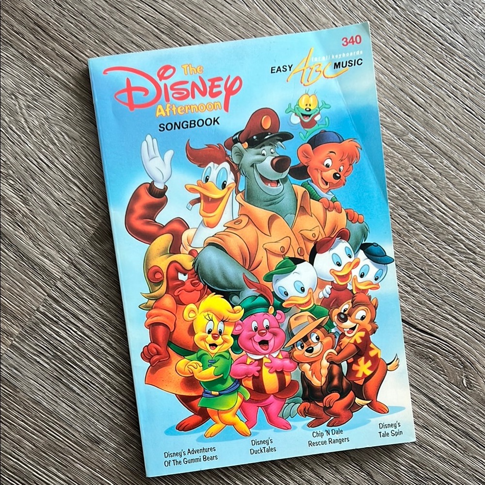 VINTAGE The Disney Afternoon Songbook EASY ABC MUSIC 🎶 for all keyboards!